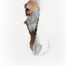 CABALLITO DE MAR. Collage y mixta sobre papel. 2012