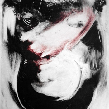 CAPITAIN AMERIKA. Monotipo. 26x32 cm