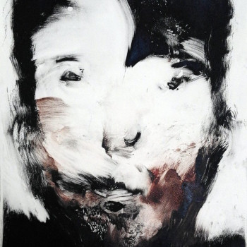 COMIENDO MIERDA. Monotipo. 26x32 cm