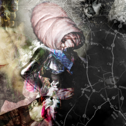 EL CAZADOR SE DEBATE. Collage digital. 2013