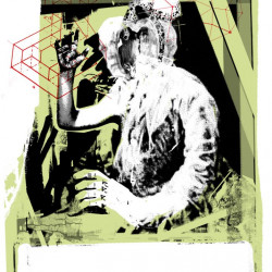 EMET. Serigrafia de 3 tintas sobre papel. 70x100 cm. 2010