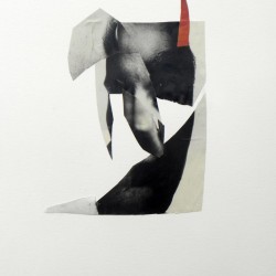 EVILMAN. Collage y mixta sobre papel. 2012