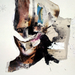 LADYHAWKE. Collage y mixta sobre papel. 2015