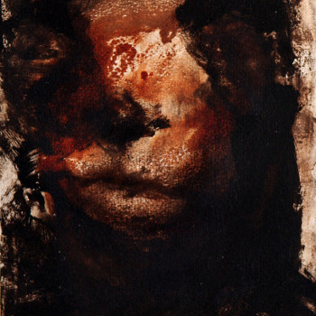 LION KING. Monotipo. 20x25 cm