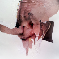 LO QUE PARECIA SER UN BUEN HOMBRE. Collage sobre papel. 2015