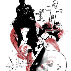 LOS PELIRROJOS NO TIENEN ALMA. SerigrafIa de 3 tintas sobre papel. 70x100 cm. 2010