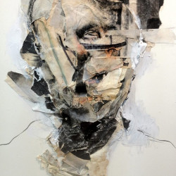 MALE BABYSITTER. Collage y mixta sobre papel. 2012