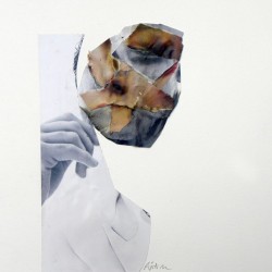 MASQUERADE. Collage y mixta sobre papel. 2012