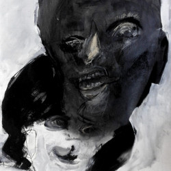 ME AS A TUMOUR. Mixta sobre papel. 2010