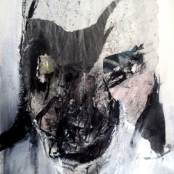 MULLET DOPPELGANGER. Mixta y collage sobre papel