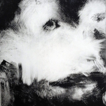 OH FUCK. Monotipo. 20x25 cm