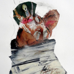 SAY WHAT? Collage y mixta sobre papel. 2015