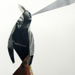SEVILLA'S ULTRAMAN. Collage y mixta sobre papel. 2012