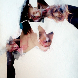 AMBIENTE HOSTIL. Collage y mixta sobre papel, 2016.