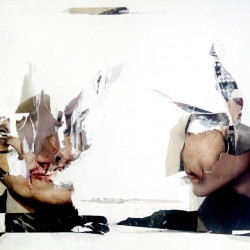 RITUAL DE APAREAMIENTO ESTÁNDAR. Collage y mixta sobre papel, 2017.