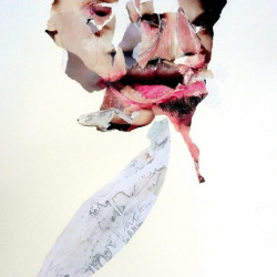 QUE VIENEN LAS SUECAS (Y ESTA VEZ ACABAREMOS CON TODAS). Collage y mixta sobre papel, 2017.