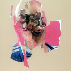 SENSACIÓN DE VIVIR II. Collage sobre madera lacada. 2017