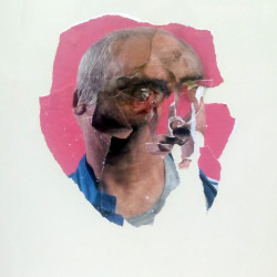 SENSACIÓN DE VIVIR. Collage sobre madera lacada. 2017