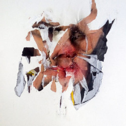 AM I A UNICORN OR WHAT?!! Collage y mixta sobre papel. 50x70 cm. 2018.