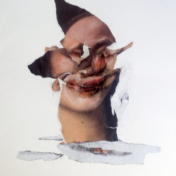 SHYSTEROO(S). Collage y mixta sobre papel. 50x70 cm. 2018.