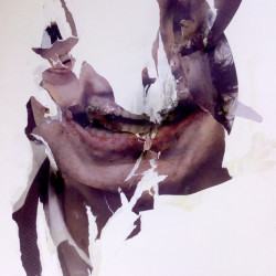 MERRY ANGST. Collage y mixta sobre papel. 50x70 cm. 2018.