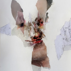 Y TANTAS VECES QUE PENSASTE LO PEOR. Collage y mixta sobre papel. 50x70 cm. 2019