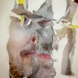 Vicious Scargot. Collage y mixta sobre papel. 2019.