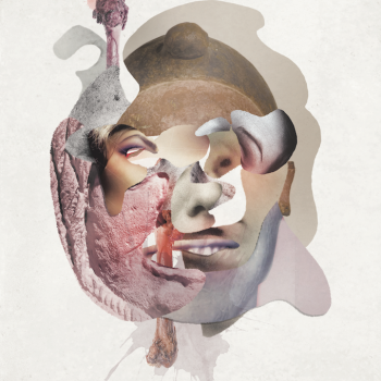 Ilustración libro de retaltos O.L.G.A. Equis: máscara funeraria nº2